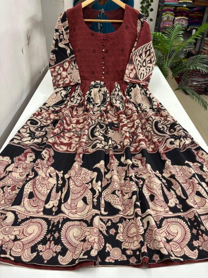 Kalamkari Cotton Maxi