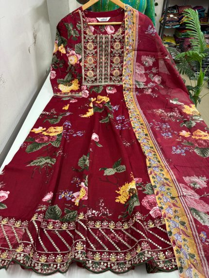Premium Anarkali With Dupatta Set