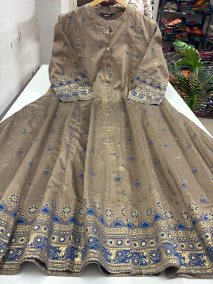 Premium Silk Flared Anarkali