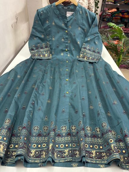 Premium Silk Flared Anarkali
