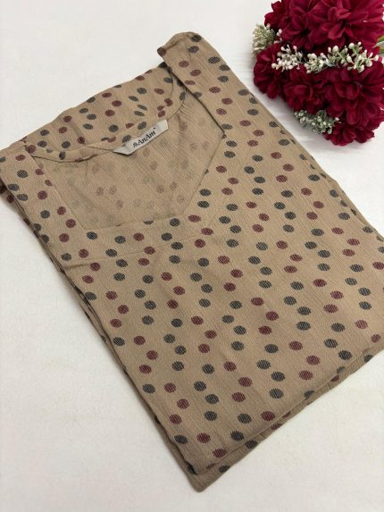 Wrinkle Rayon Side Open Kurti